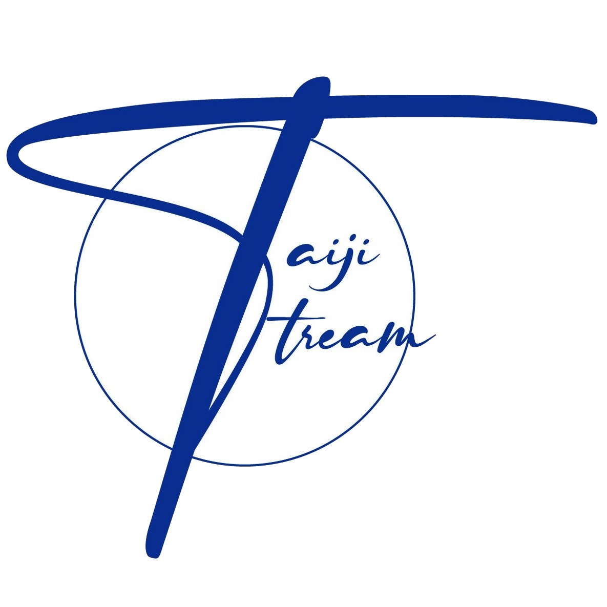 TaijiStream Logo Circle white tp by Guillem Bernado